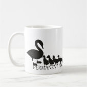 Permanent protection of swans コーヒーマグカップ (左)