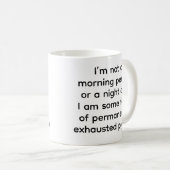 Permanently Exhausted Pigeon Funny Coffee Mug コーヒーマグカップ (正面右)