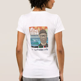 Permastoked + surfradar.info、女性 tシャツ