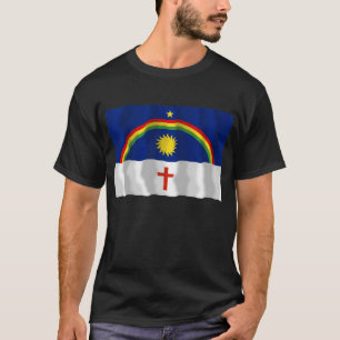 Pernambucoのブラジルの振る旗 Tシャツ