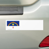 Pernambucoのブラジルの旗 バンパーステッカー (車上)