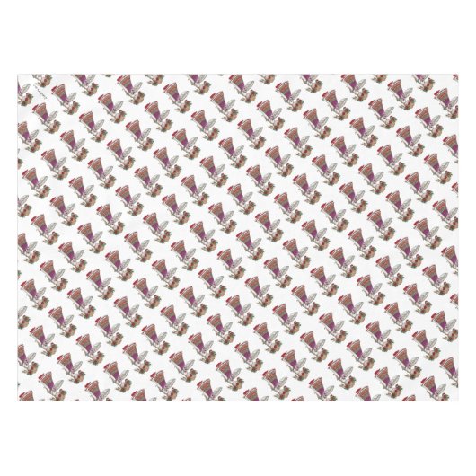 Perogie Pierogie Pyrohyの女の子のウクライナの民芸 テーブルクロス (正面(横))