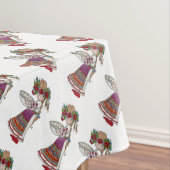 Perogie Pierogie Pyrohyの女の子のウクライナの民芸 テーブルクロス (インサイチュ)