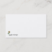 Perogie Pyrohy Pierogiの女の子のウクライナの民芸 名刺 (裏面)