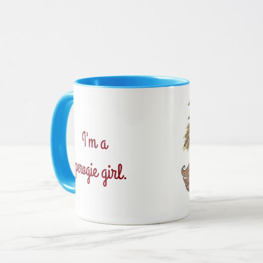 Perogie Pyrohy Pierogiの女の子 マグカップ (正面左)