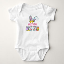Peronalizable Easter Bunny Cute T-Shirt ベビーボディスーツ