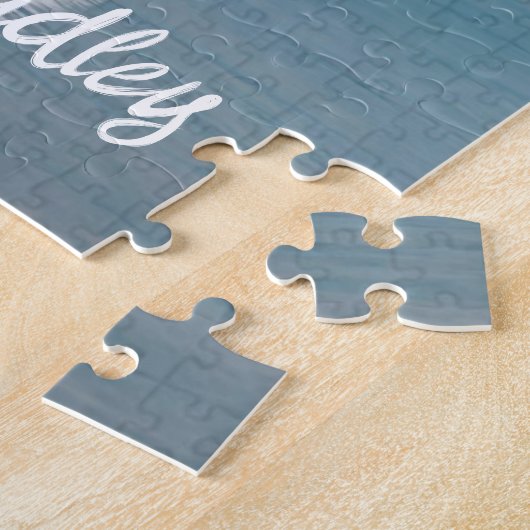 Peronalized結婚の写真 ジグソーパズル (側面)