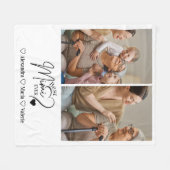 Peronalized 2 Photo  Best Mimi Ever Minimalist フリースブランケット (正面(横))