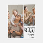 Peronalized 2 Photo Mimi Gift フリースブランケット (正面)