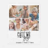 Peronalized 3 Photo Gigi Gift フリースブランケット (正面)