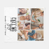 Peronalized 3 Photo Gigi Gift フリースブランケット (正面(横))