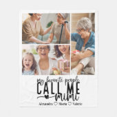 Peronalized 3 Photo Mimi Gift フリースブランケット (正面)