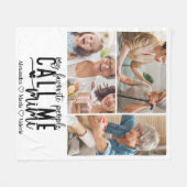Peronalized 3 Photo Mimi Gift フリースブランケット (正面(横))
