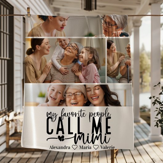 Peronalized 4 Photo Mimi Gift フリースブランケット