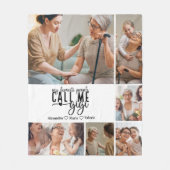 Peronalized 6 Photo Gigi Gift フリースブランケット (正面)