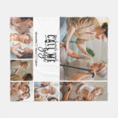 Peronalized 6 Photo Gigi Gift フリースブランケット (正面(横))