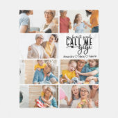 Peronalized 7 Photo Gigi Gift フリースブランケット (正面)