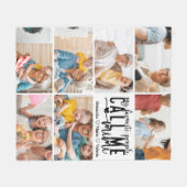 Peronalized 7 Photo Mimi Gift フリースブランケット (正面(横))