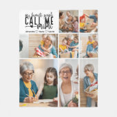 Peronalized 8 Photo Mimi Gift フリースブランケット (正面)