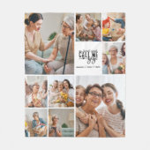 Peronalized 9 Photo Gigi Gift フリースブランケット (正面)