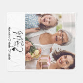 Peronalized Photo Best Mimi Ever Minimalist フリースブランケット (正面(横))