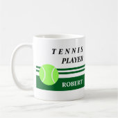 Peronalized Tennis Coffee Mug コーヒーマグカップ (左)