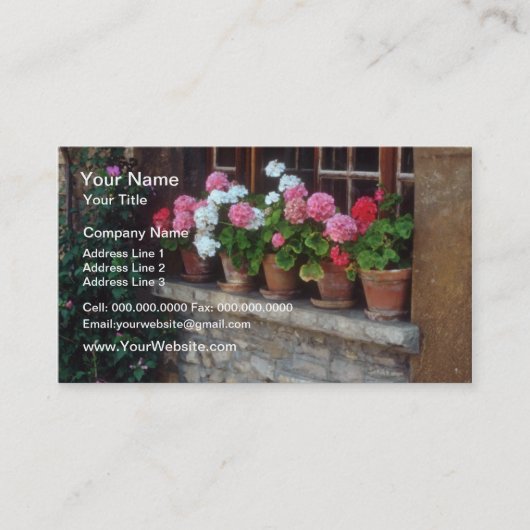 Perougesの花のWindows 名刺 (正面)