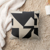 "Perpendicular Void - Suprematicst-インスパイアBlack A クッション (ブランケット)