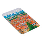 Perpignan写真ヴィンテージ マグネット (右側)