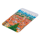 Perpignan写真ヴィンテージ マグネット (左側)