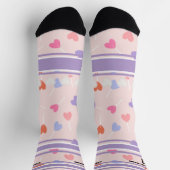 Perple- Name Number heart Socks ソックス (上部)