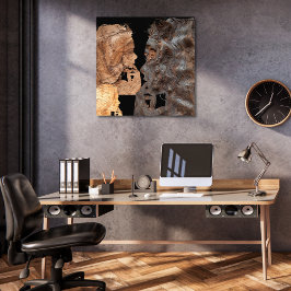 Perplex女性プロファイル – 木材 フォトプリント           