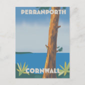 Perranporth Cornwall旅行ポスター ポストカード (正面)