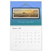Perranporth Panoramic photos 18 month Calendar カレンダー (2月 2027)