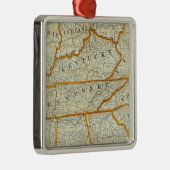 Perrineの新しい地勢戦争の地図 メタルオーナメント (右)