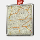 Perrineの新しい地勢戦争の地図 メタルオーナメント (左)