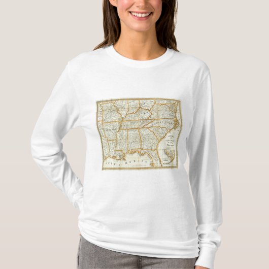 Perrineの新しい地勢戦争の地図 Tシャツ (正面)