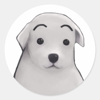 Perrito sorprendido  ラウンドシール