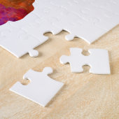 perro american cocker spaniel silueta en acuarela ジグソーパズル (側面)