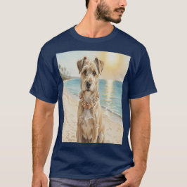 Perro con collar de caracolas  tシャツ