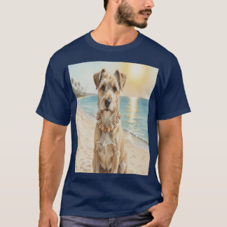 Perro con collar de caracolas  tシャツ