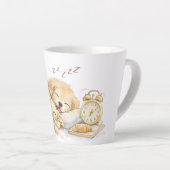 perro durmiendo カフェラテマグ (右アングル)