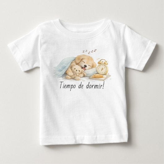perro durmiendo ベビーTシャツ (正面)