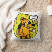 Perro en llamas クッション (ブランケット)