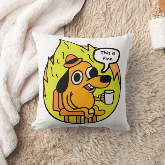 Perro en llamas クッション (ブランケット)