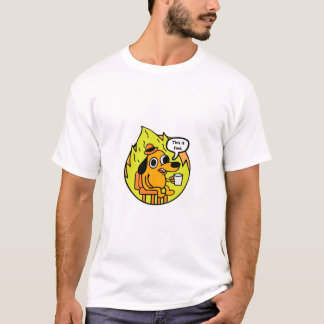 Perro en llamas tシャツ