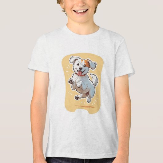 Perro Feliz トライブレンドTシャツ (正面)