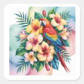Perroquet exotique スクエアシール (正面)