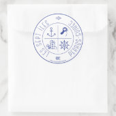 Perros-Guirec les Sept Îles ラウンドシール (バッグ)