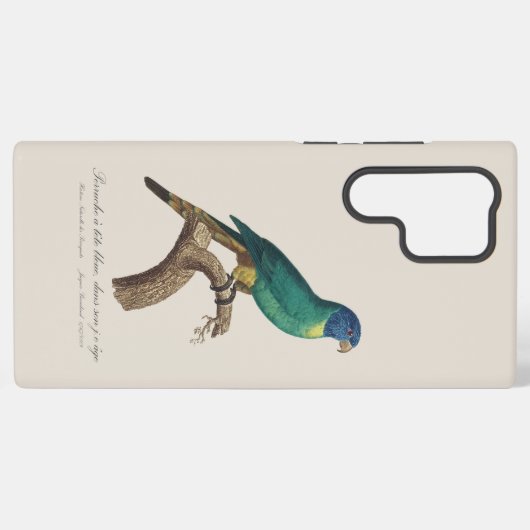 Perruche a tete bleue / Rainbow lorikeet,少年 Samsung Galaxyケース (裏面横)